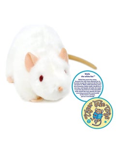 VIAHART Viahart Wylie The White Rat Soft Plush Toy for Kids | Huggable Stuffed Animals| Fluffy Toys for Baby, Children, Toddler | Polyester Fabric | Polypropelene Filling | Recommended Age 3+  - Image 4