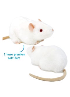 VIAHART Viahart Wylie The White Rat Soft Plush Toy for Kids | Huggable Stuffed Animals| Fluffy Toys for Baby, Children, Toddler | Polyester Fabric | Polypropelene Filling | Recommended Age 3+  - Image 3