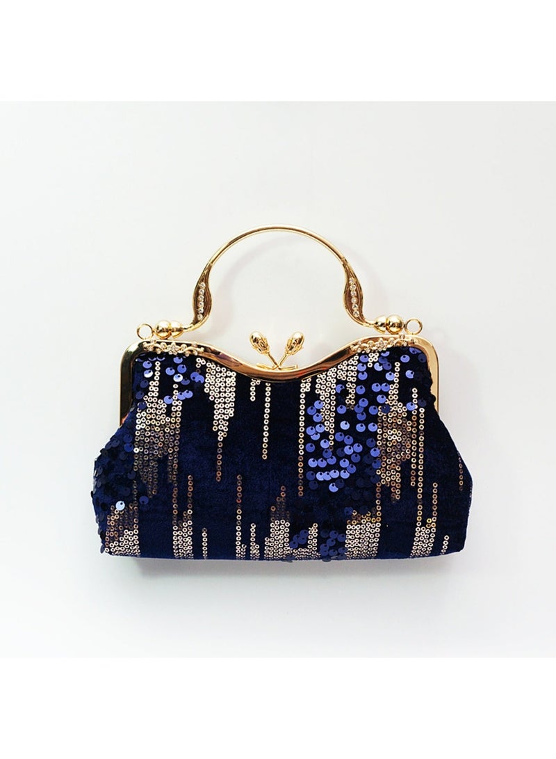 Women‘s Clutch Bag Fashionable Evening Bag Sequin Handbag Shoulder Bag with Removable Chain Perfect for Weddings, Ramadan, Birthdays,Prom Party,Gift For Woman Girl Mother Teacher - Image 1