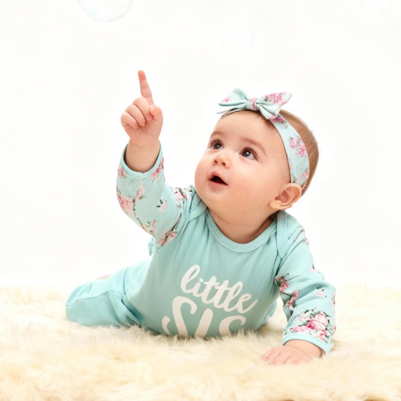 AMAWMW فستان نوم جديد للمواليد للبنات الصغيرات - فستان نوم مخطط بأكمام طويلة هدايا أساسية للملابس - Image 2