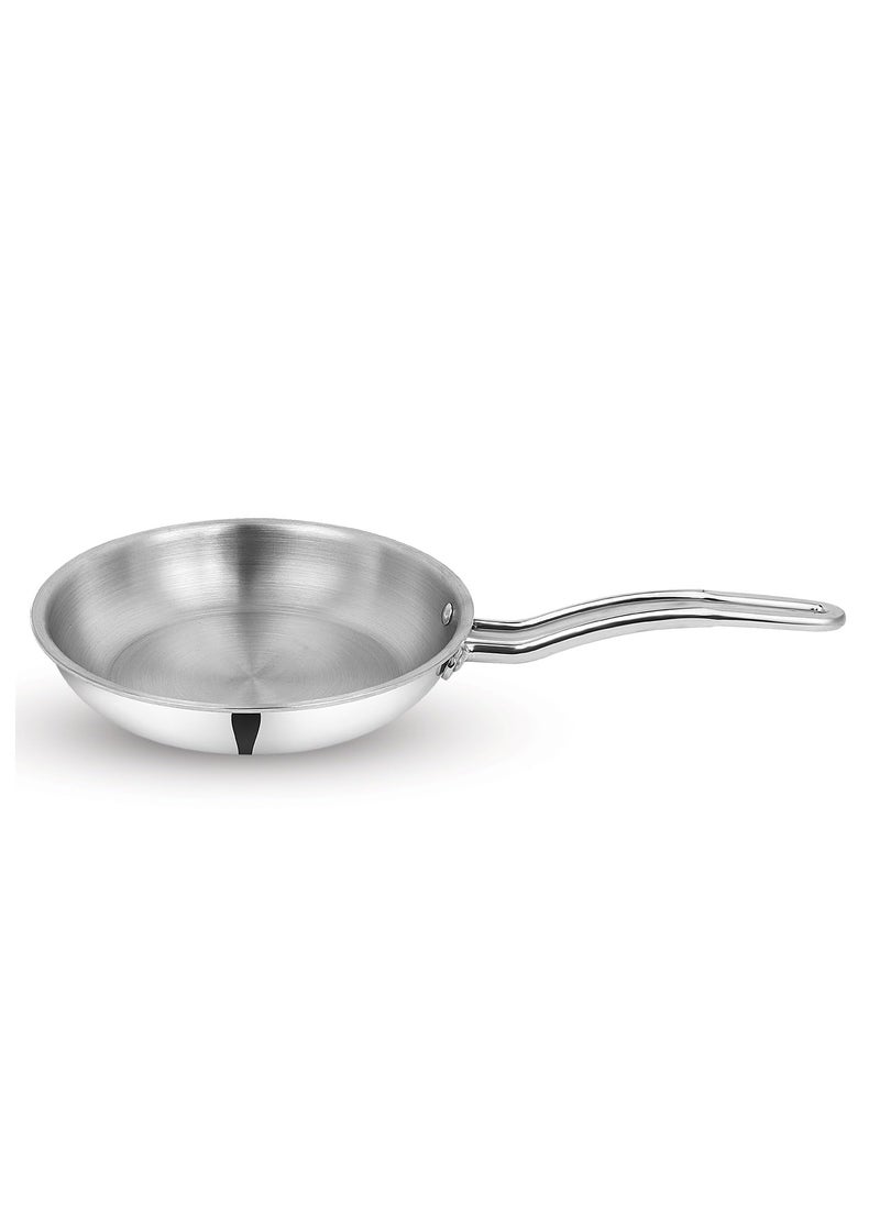 pigeon Pigeon TriSteel Triply 3 Pc Stainless Steel Cookware Set - Kadai (20cm) with lid | Fry pan(20cm) | Induction & Gas Stove Compatible  - Image 3