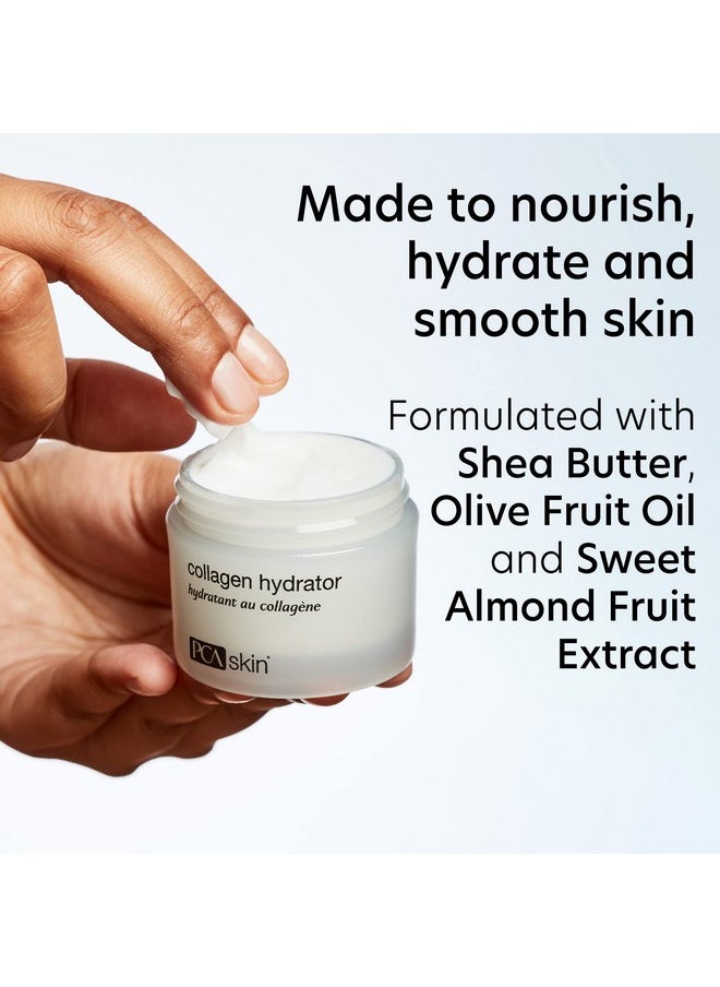 PCA SKIN PCA SKIN Hydrating Collagen Cream for Face, Collagen Hydrator Night Cream, Hydrates and Firms Dry Mature Skin, Made with Shea Butter, Olive Fruit Oil, and Sweet Almond Fruit Extract, 1.7 oz Tub  - Image 2