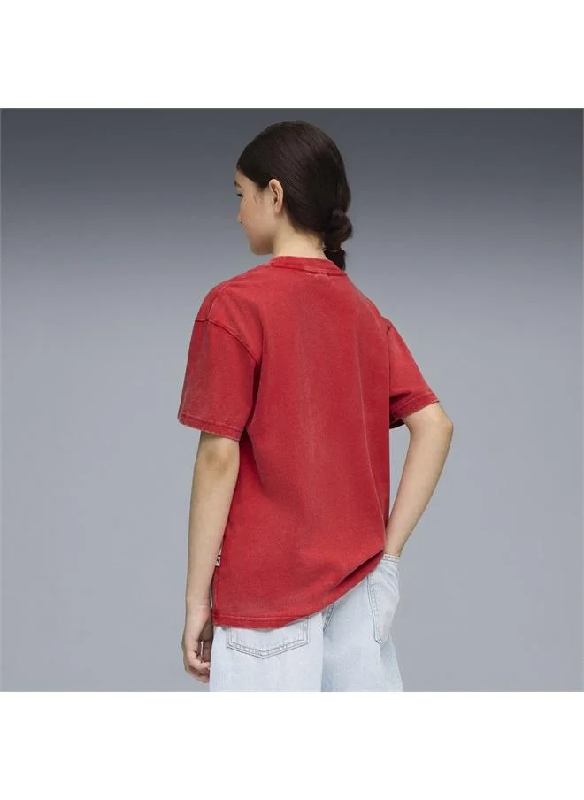 بوما تيشرت Scuderia Ferrari Sportswear مزين برسمة سيارة للشباب