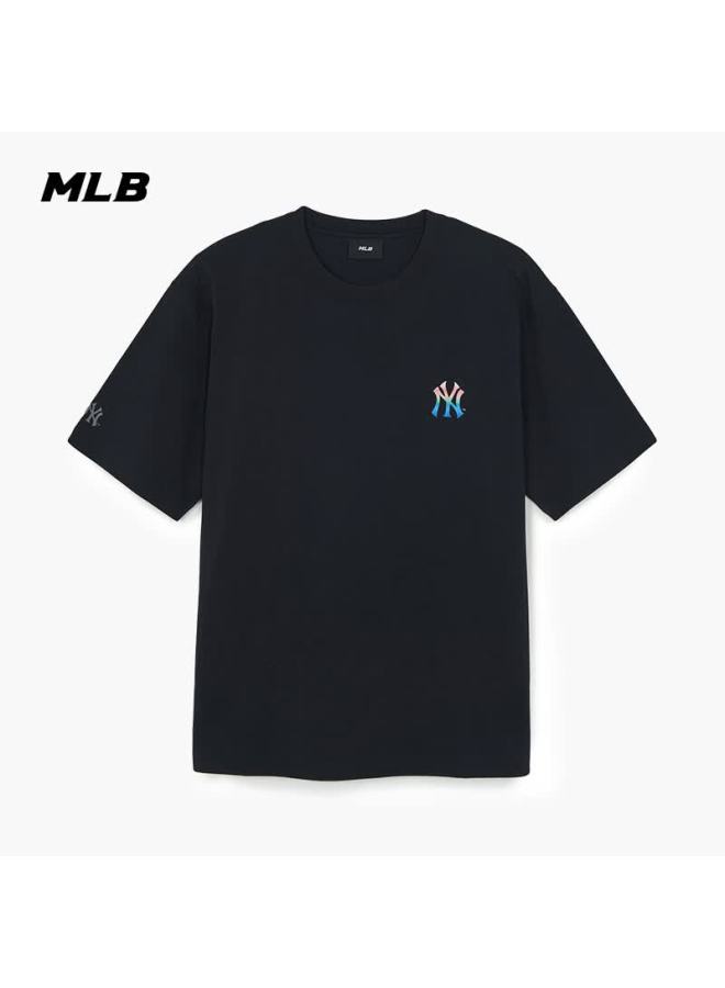 Mlb Uni Short Sleeve Back Logo Cooling T-shirt Sports Casual 26 New 3atsb0663-50bks-m - Image 3