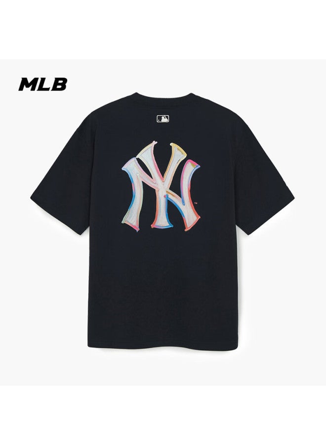 Mlb Uni Short Sleeve Back Logo Cooling T-shirt Sports Casual 26 New 3atsb0663-50bks-m - Image 2