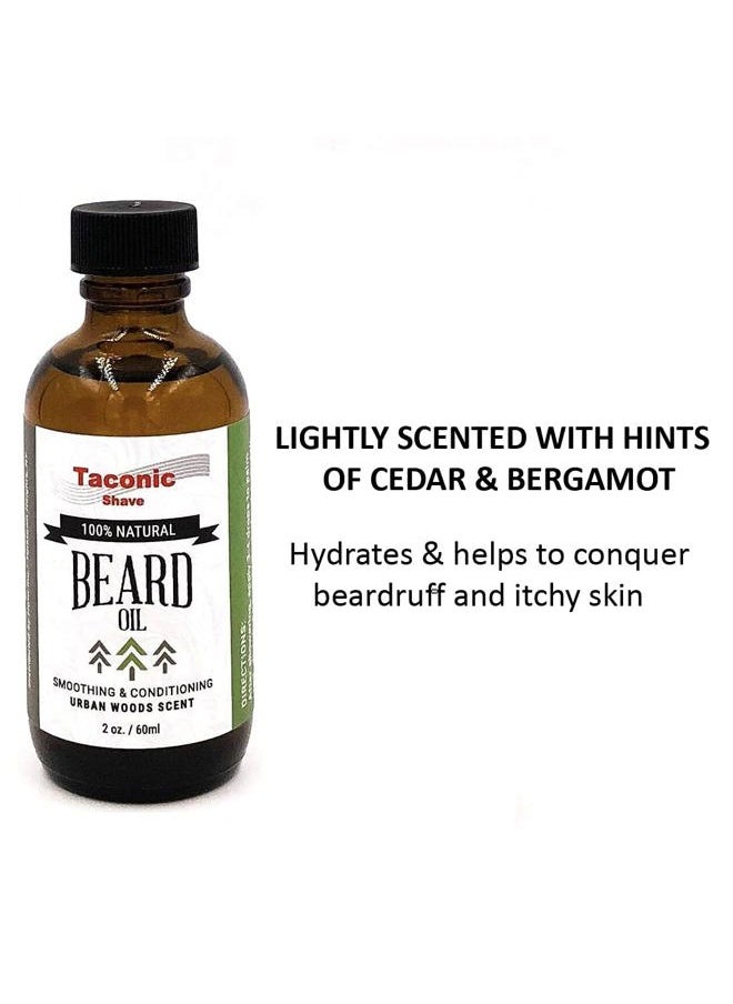 taconic shave Premium All Natural Beard Oil - 2 Ounce bottle (Urban Woods)  - Image 4