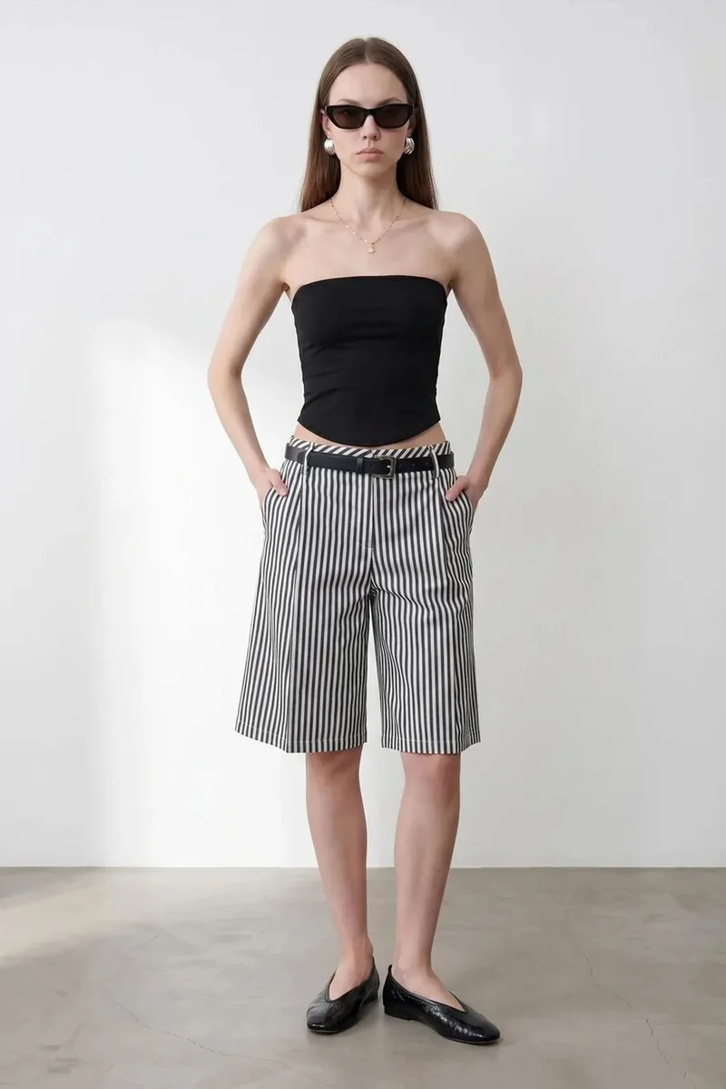 Dilvin Black DILVIN Women’s Strapless Crop Bandeau Top for Women | Best Price UAE