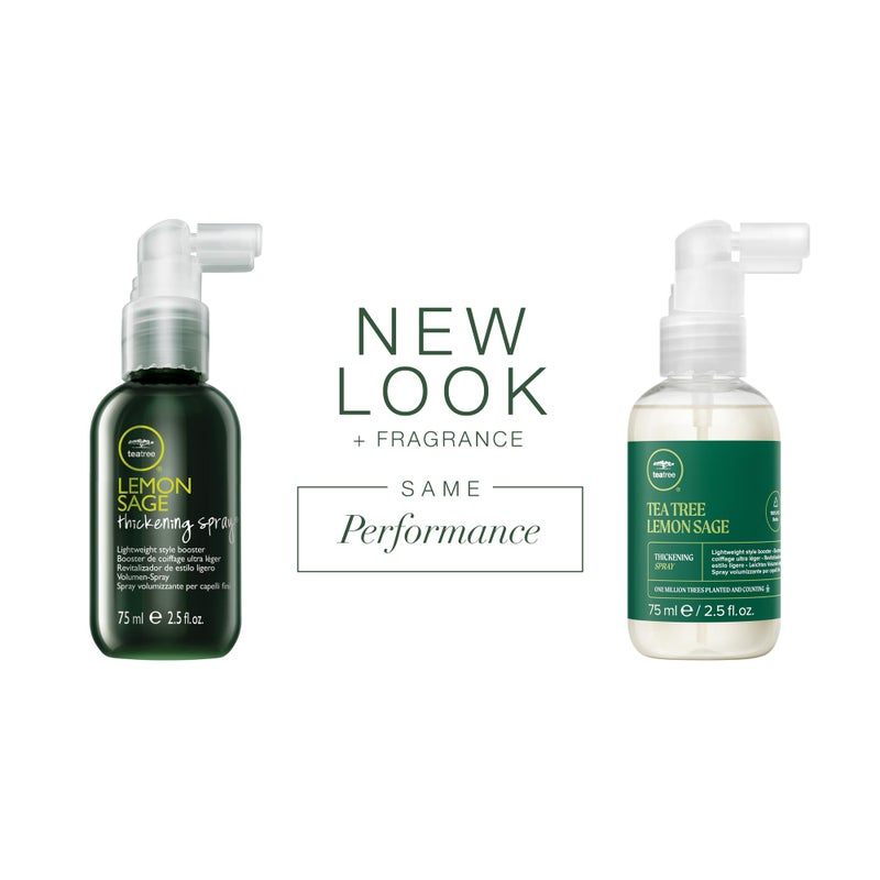 Tea Tree Lemon Sage Thickening Spray, Builds Body + Boosts Volume, For Fine Hair, 2.5 fl. oz. - Image 2