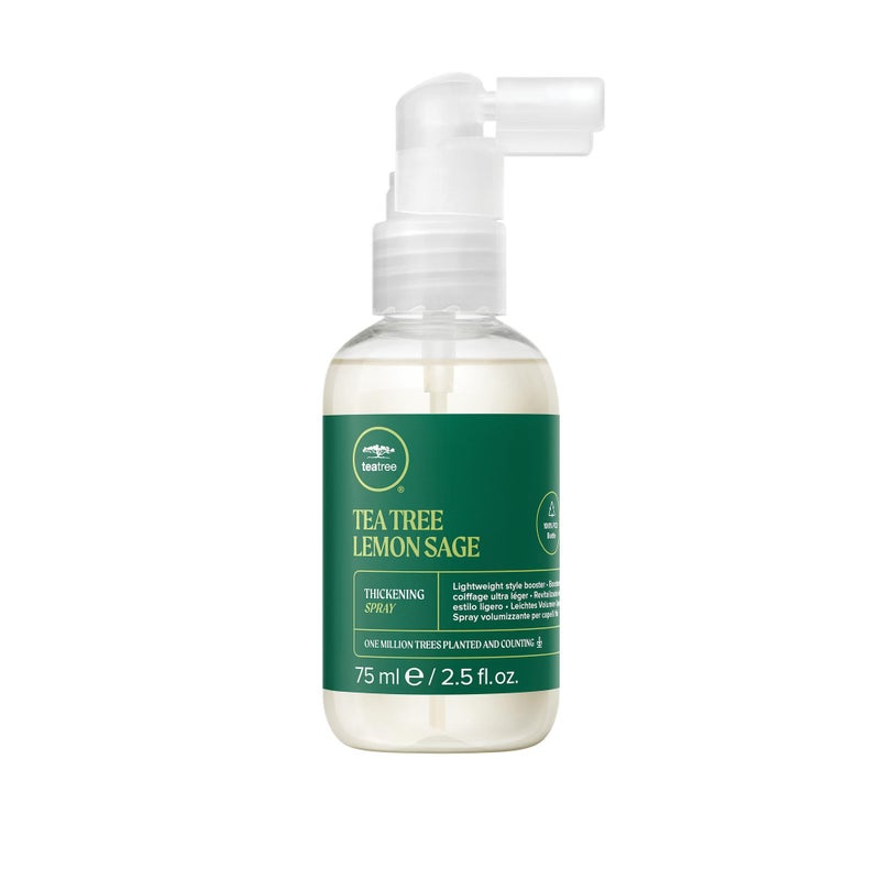 Tea Tree Lemon Sage Thickening Spray, Builds Body + Boosts Volume, For Fine Hair, 2.5 fl. oz. - Image 1