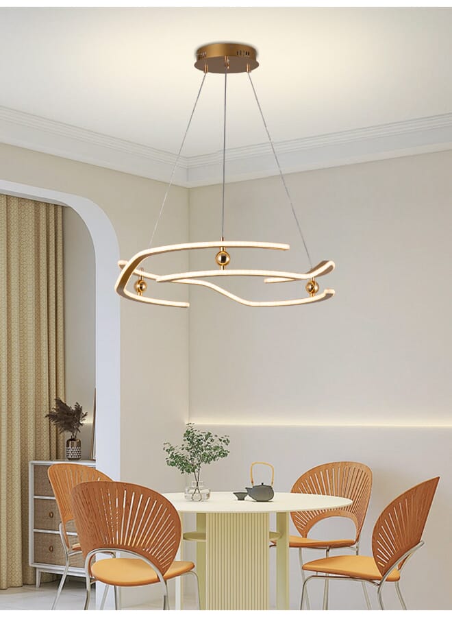 بيست باور مصباح سقف LED 6587 حديث بقوة 213 وات مع 3 مستويات سطوع | مصباح معلق LED مع ارتفاع قابل للتعديل مثالي لغرف النوم وغرفة المعيشة - Image 2