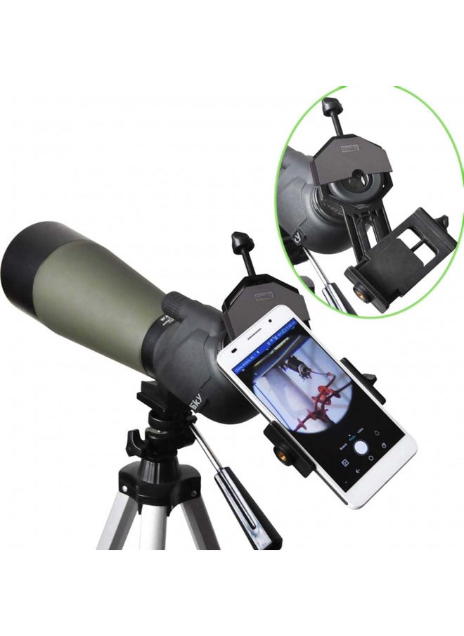 GOSKY - GOSKY Smartphone Adapter Mount Regular Size - Compatible with Binoculars, Monoculars, Spotting Scopes, Telescope, Microscopes - Fits almost all Smartphones on the Market - Record Nature and The World - Image 1