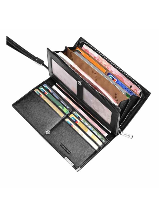 Mark Fairwhale New Zipper Multi Card Large Capacity Leather Wallet  - Image 2