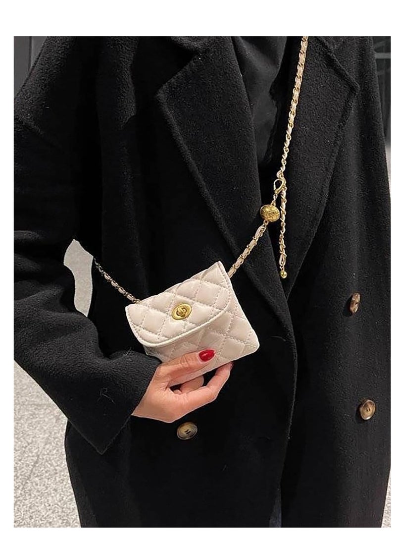 SYOSI - Leather Chain Belt Bag, Miniature Waist Wallet， Waist Purse for Women, Mini Purse, Waist Belt Purse, Sleek Chain Belt Bag, Mini Waist Chain Bag, Mini Handbag,  Detachable Fanny Pack For Girls - Image 1