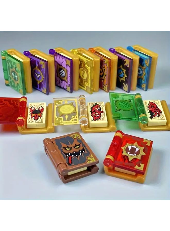 36pcs 12 Sets Magic Book MOC Small Particle Building Blocks Flip Top Design DIY Toy - Image 4