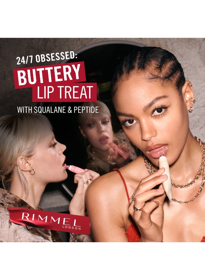 RIMMEL LONDON - Oh My Gloss Butter Me Up Lip Butter Balm - 001 - Latte Delight 15ml - Image 1