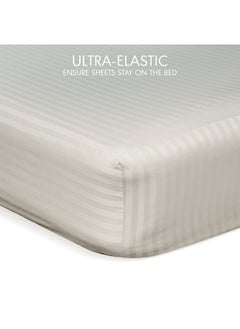 Hotel Linen Klub Hotel Linen Klub Down Alternative Comforter  Set -Ultra Soft Brushed Stripe Microfiber Fabric, 200GSM Soft Fibersheet Filling, Size : Double  220 x 240cm , Color: Stone  - Image 5
