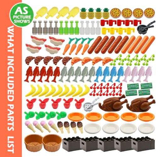 BroTex City Food Accessories Building Block Friends Animals Bricks People House Kitchen Farm Restaurant MOC Pieces Parts Classic Party Favors Toys for Boys Girls - Image 5