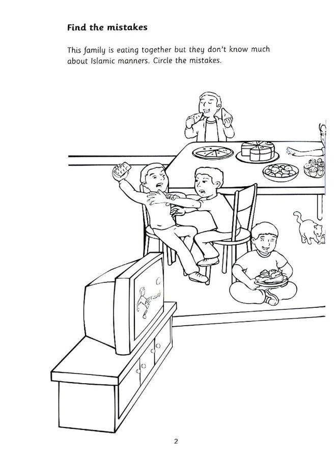 Islamic Manners Activity Book  - Image 1