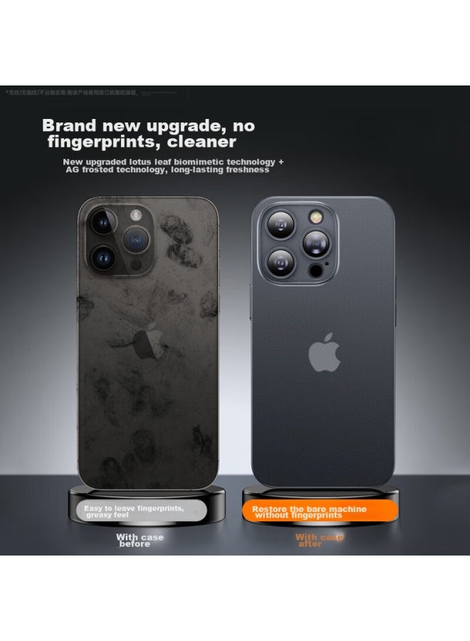Divi Phone Case For Apple Iphone 16 Pro Max, Full Protection Ultra-thin Frosted Semi-transparent Shockproof Hard Shell For Men And Women, Translucent White - Image 3