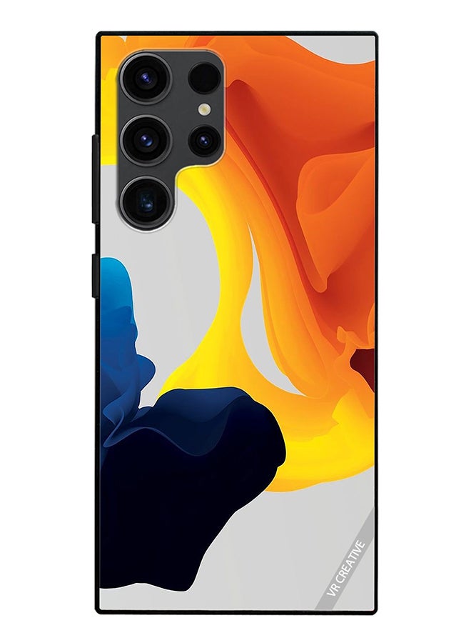 VR CREATIVE Protective Case Cover For Samsung Galaxy S24 Ultra Fluid Color Layers Design Multicolour - Image 1