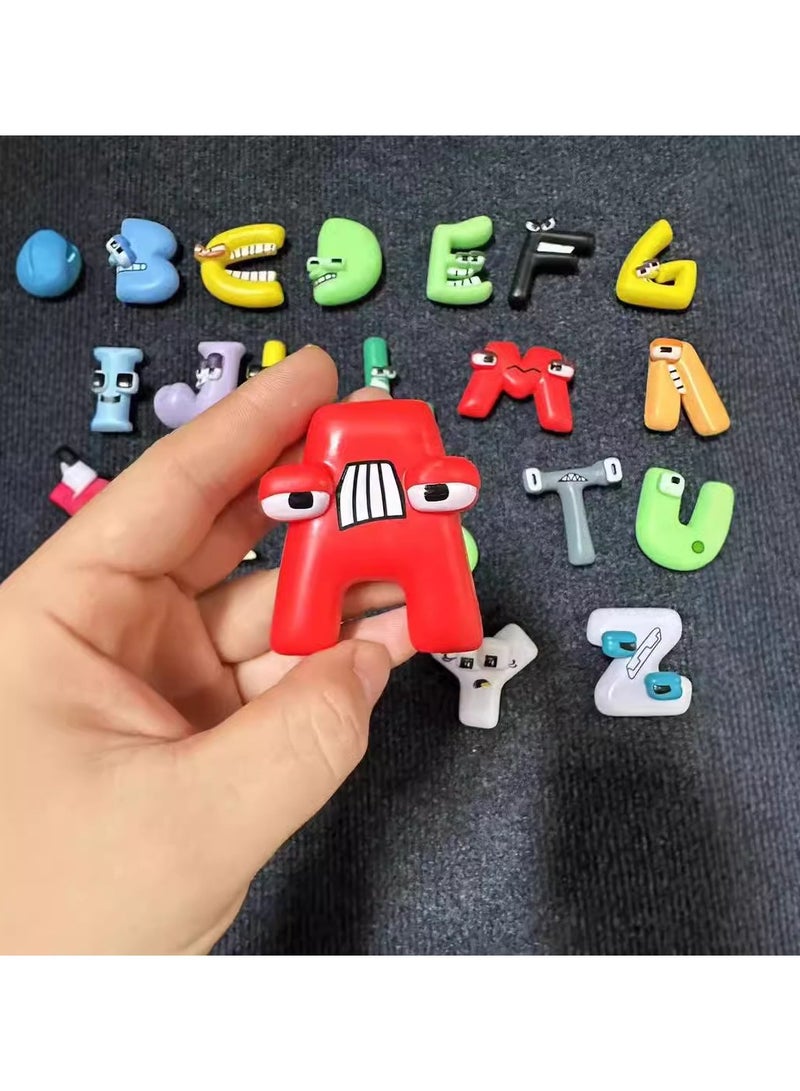 general 26 English Alphabet Legends Toys Cartoon Dolls Figures Children's Educational Gifts Funny Model Ornaments - Image 2
