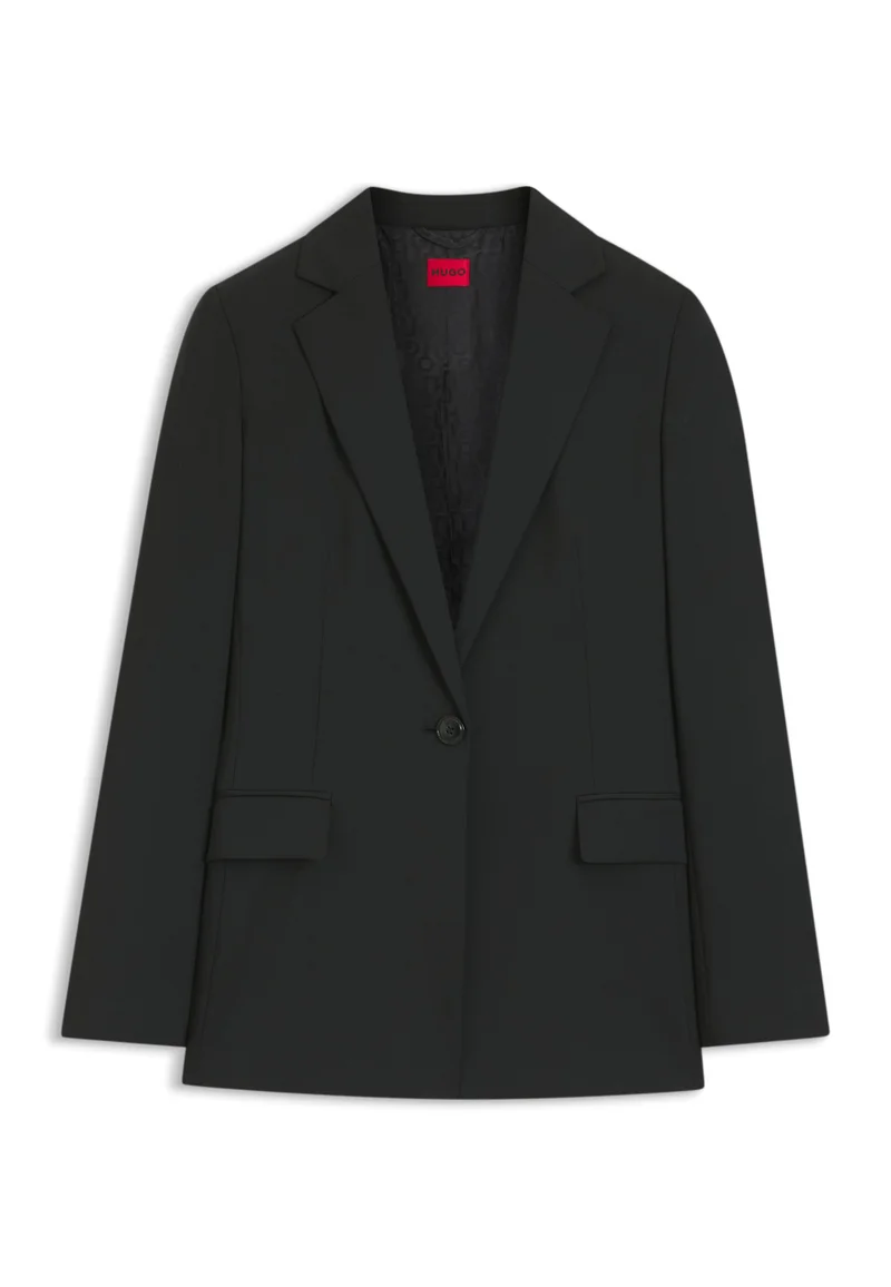 HUGO Black Regular-fit jacket with notch lapels for Women | Best Price UAE
