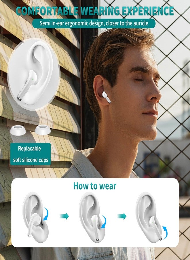 ACAGET Wireless Earbuds for iPhone 16 16e 15 Pro Max 14 13 12 11 XR XS Bluetooth 5.3 Headphones Noise Canceling Earphones for Galaxy S25 S24 Ultra S23 S22 HiFi Bass Stereo Earphone for Google Pixel 9 - Image 5