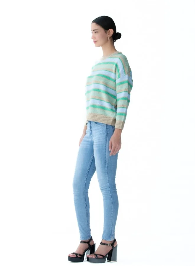زابايوني Light Washed Skinny-Fit Jeans
