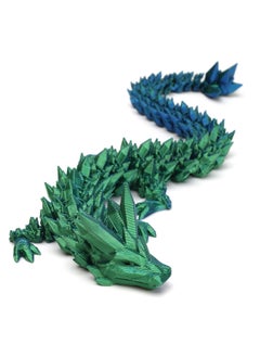 GNAFOTU 3D Printed Dragon Toy 12"" Crystal Dragon Fidget Executive Desk Dragon Egg  - Image 3