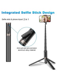 Arabest 83CM Selfie Stick Tripod,Smartphone Tripod Stand All-in-1, Portable, Lightweight,Tall, Extendable Phone Tripod  - Image 2