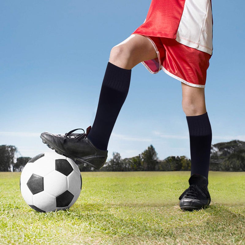 Raigoo Soccer Softball Baseball Football Socks for Youth Kids Boys and Girls Ages 4 to 16 Knee High Sport Athletic Socks - Image 3