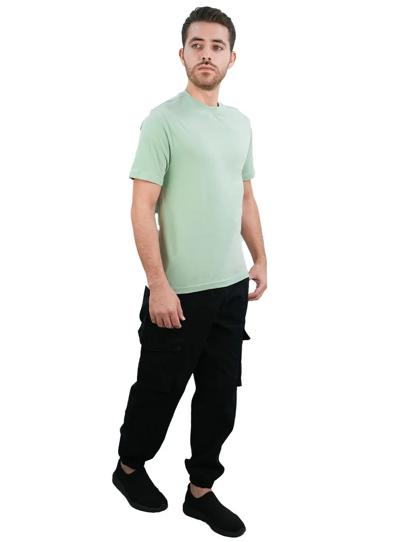 GIORDANO  Men's Giordano Cotton Crewneck Slim Fit Tee - Short Sleeve for Men | Best Price UAE