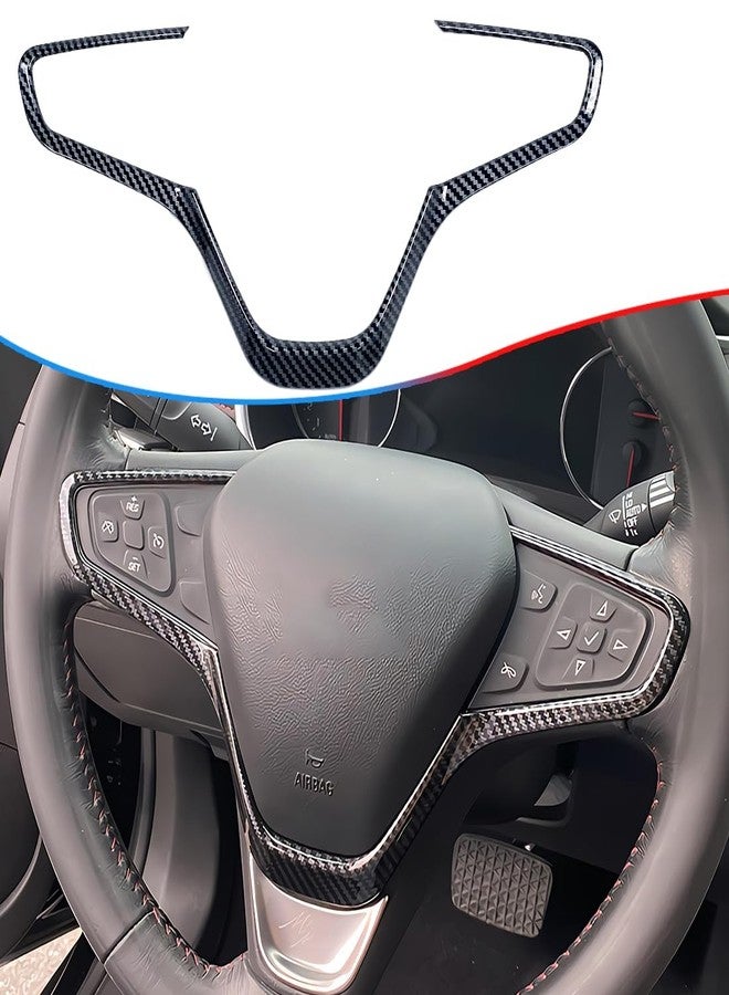 MUXEE ملصقات وأغطية أزرار عجلة القيادة من MUXEE لسيارة شيفروليه ماليبو 2016-2024 - إكسسوارات داخلية رياضية من ألياف الكربون ABS - Image 1