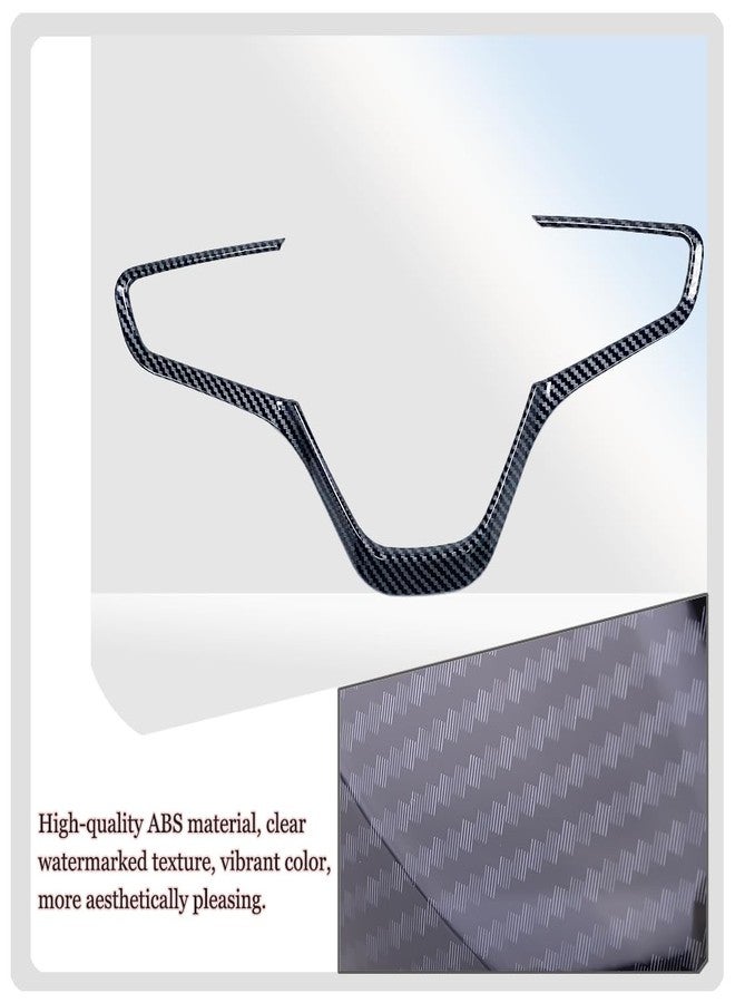 MUXEE ملصقات وأغطية أزرار عجلة القيادة من MUXEE لسيارة شيفروليه ماليبو 2016-2024 - إكسسوارات داخلية رياضية من ألياف الكربون ABS - Image 4