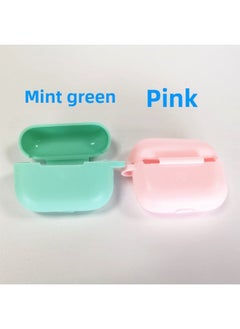 Generic For Airpods Pro Bluetooth Headset Protective Case Apple 3 Generation Earphone Case Thickened Silicone Case Flat Bottom One-Piece-Color:Mint Green Ear Shell Hook Pearlescent Bag Packaging-Applicable Model:airpods 1/2 Generation Silicone Sleeve (2.5MM)  - Image 1