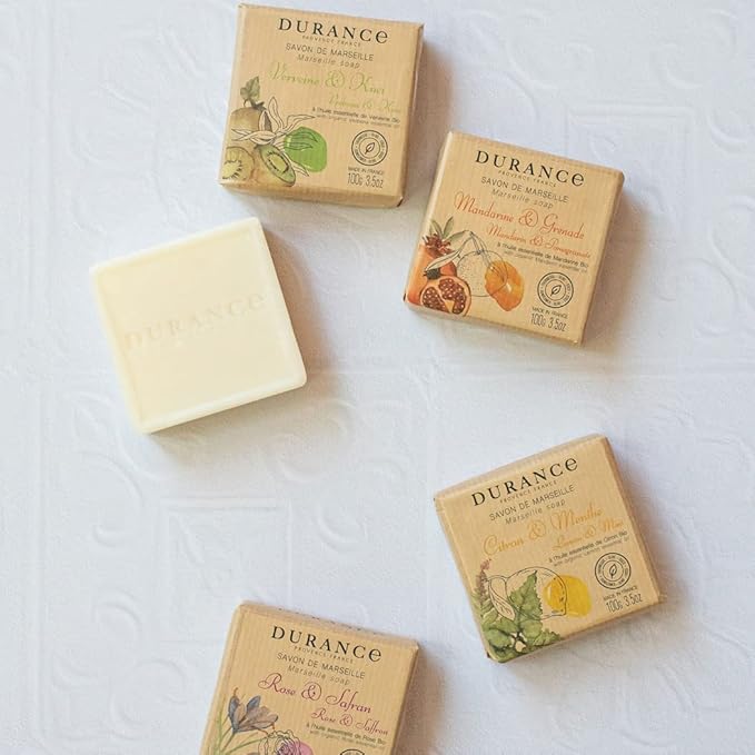 Durance Solid Marseille Soap With Organic Pine Essential Oil 100g Enriched With Olive Oil Red Rice Extract ParabenFree Solid Soap For All Skin Types - Image 4
