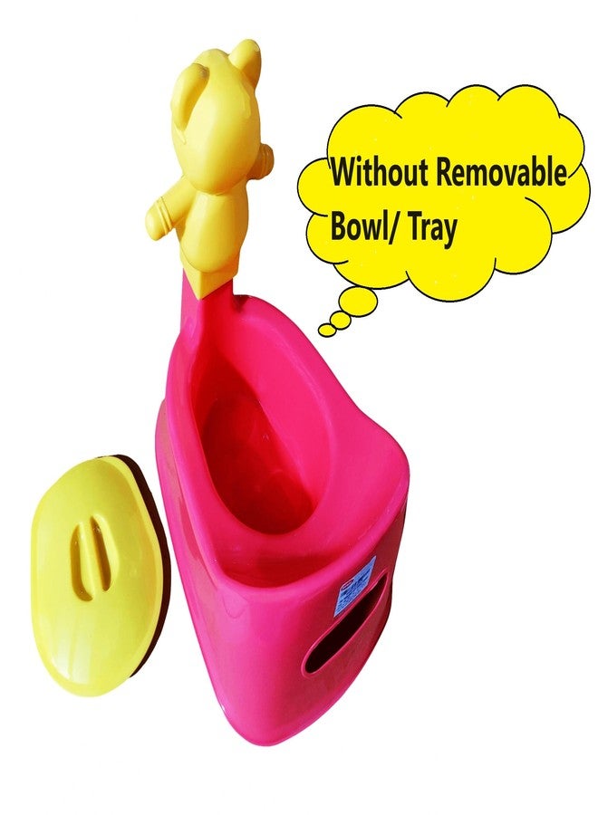 SONAL - PANDA (Small Size) Baby Potty Training Toilet seat without Removable Tray, Lid For Boy And KIds (Age 6-12 Mths) Potty Seat/Potty Box. (Red) - Image 5