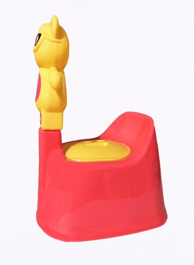 SONAL - PANDA (Small Size) Baby Potty Training Toilet seat without Removable Tray, Lid For Boy And KIds (Age 6-12 Mths) Potty Seat/Potty Box. (Red) - Image 3