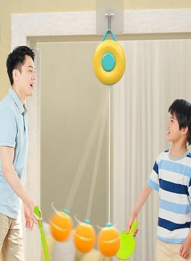 Dimitra Hanging Table Tennis Trainer for Kids and Children Portable Indoor Table Tennis Self Training Indoor Game Set with 3 Ping Pong Balls & 1 Pair Paddle - Image 4
