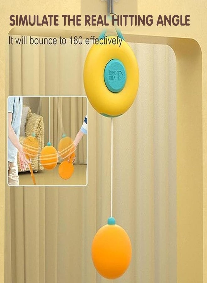 Dimitra Hanging Table Tennis Trainer for Kids and Children Portable Indoor Table Tennis Self Training Indoor Game Set with 3 Ping Pong Balls & 1 Pair Paddle - Image 3