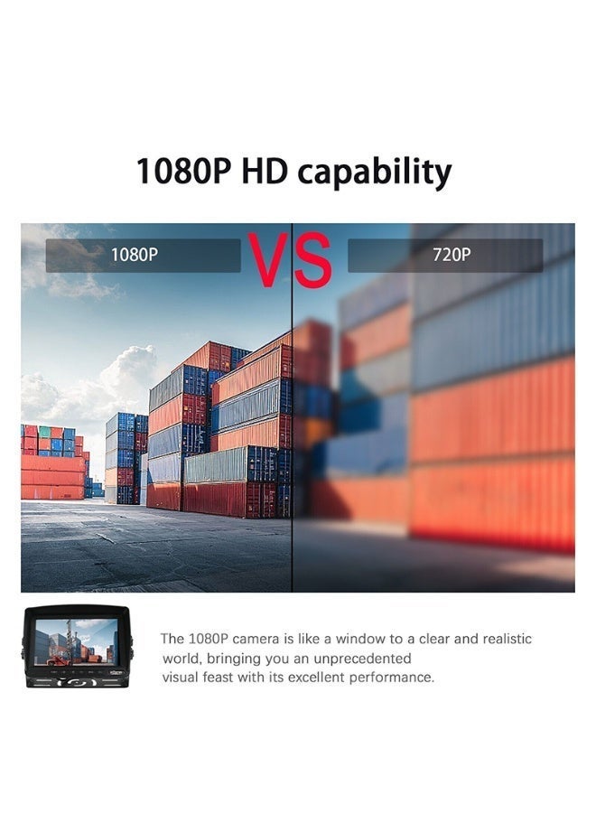 HD 1080P laser dash camera for forklifts, magnetic mounting, wireless WiFi camera, forklift safety monitoring (battery not included). - Image 5