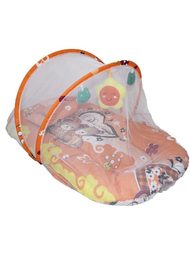 Baby Cotton Mattress with Mosquito Net & Toys – Soft & Comfortable Sleep Solution