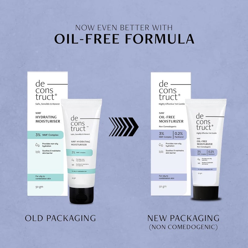 Deconstruct OilFree Moisturizer For Oily Skin  3 NMF Complex  02 Panthenol  Lightweight Gel Moisturizer  For Oily to Combination Skin  50gm - Image 2