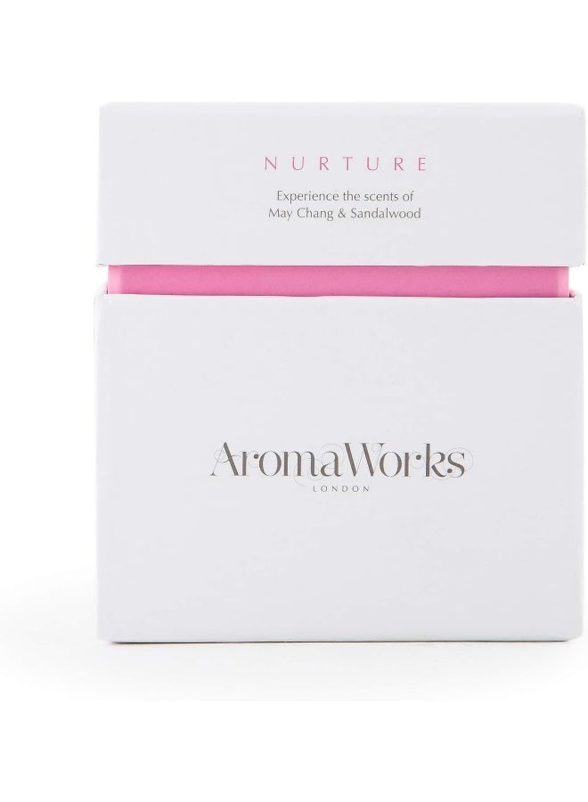 AromaWorks London Nurture Soy Wax Candle - May Chang, Roman Chamomile and Sandalwood Aromas - Calm, De-Stress & Sleep - Natural, Vegan, Cruelty Free - Medium 7.76oz - Image 4