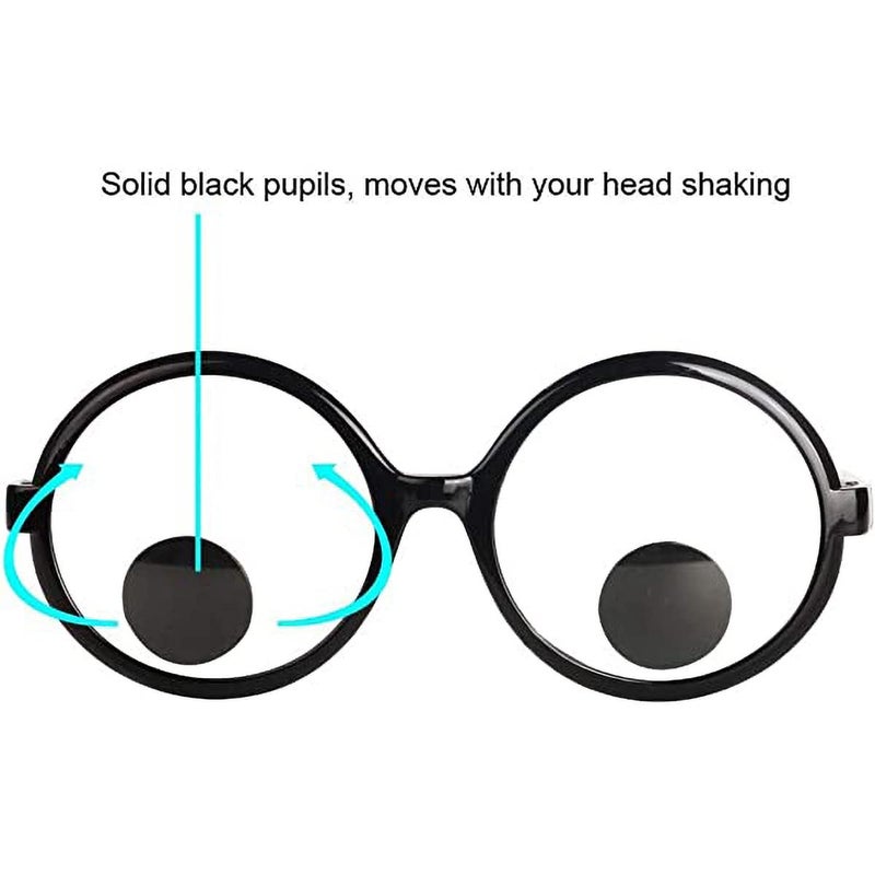 Delphinus Googly Eyes Glasses, Funny Googly Eyes Goggles Shaking Party Glasses Toys Novelty Shades Funny Costume Accessories for Party Favorâ€¦ - Image 2