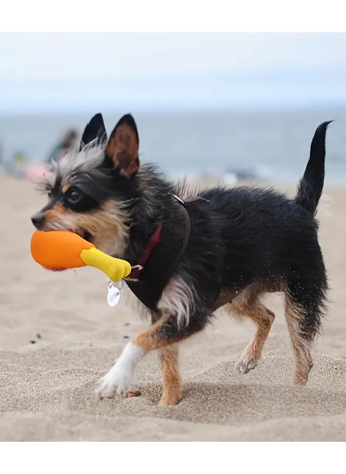 Goolsky Squeaky Chicken Leg Dog Toy for Medium Breeds - Durable, Non-Toxic Plastic, Dental Health Aid for Chewing & Playtime, No Batteries Required  - Image 4