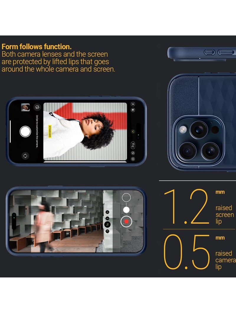 Beauenty Parallax Mag Case Built-in Magnet Designed For Magsafe Compatible With Apple iPhone 15 Pro Max Case (2023) - Blue - Image 5