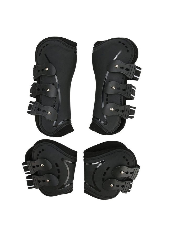 زيروديس أحذية خيول Zerodis، أحذية خفيفة الوزن لأوتار الخيول، أحذية مقاومة للتآكل وجيدة التهوية مع دعامة إبزيم قابلة للتعديل لأحذية الخيول، أزواج من 2 (M 0.7 بوصة) - Image 1