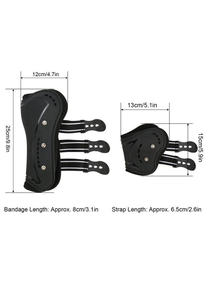 زيروديس أحذية خيول Zerodis، أحذية خفيفة الوزن لأوتار الخيول، أحذية مقاومة للتآكل وجيدة التهوية مع دعامة إبزيم قابلة للتعديل لأحذية الخيول، أزواج من 2 (M 0.7 بوصة) - Image 4