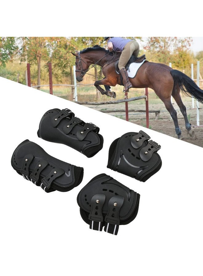 زيروديس أحذية خيول Zerodis، أحذية خفيفة الوزن لأوتار الخيول، أحذية مقاومة للتآكل وجيدة التهوية مع دعامة إبزيم قابلة للتعديل لأحذية الخيول، أزواج من 2 (M 0.7 بوصة) - Image 2